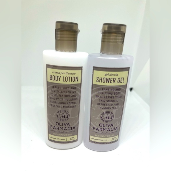 Oliva Farmacia Cali Cosmetics Travel Body Lotion & Shower Gel W/Italian Oil - Picture 1 of 4
